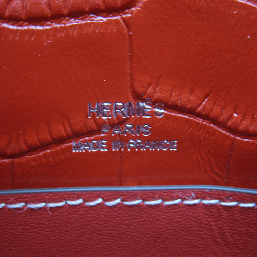 AAA Hermes Kelly 22 CM France Veins Leather Handbag Red H008 On Sale